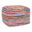 Pouf carré en jute / coton Marind l 20 po Margo