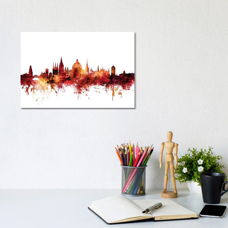 Oxford, England Skyline by Michael Tompsett - Wrapped Canvas Gallery-Wrapped Canvas Giclée, 20.32 cm H x 30.48 cm W