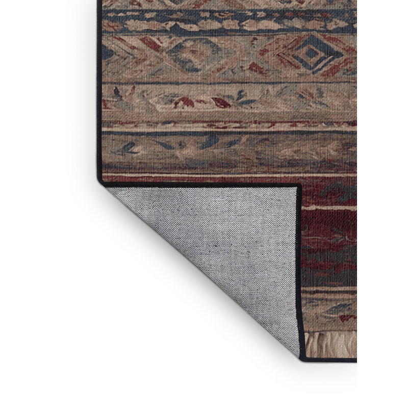 Tapis noir lavable à la machine GSIX03619, Rectangle 6 pi x 9 pi