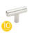 1.5 in. Modern T-Shaped Cabinet Knob (10-Pack)-118401432