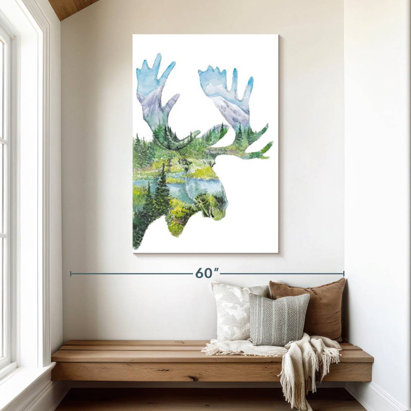 Brampt Nature Moose, 48" H x 32" W
