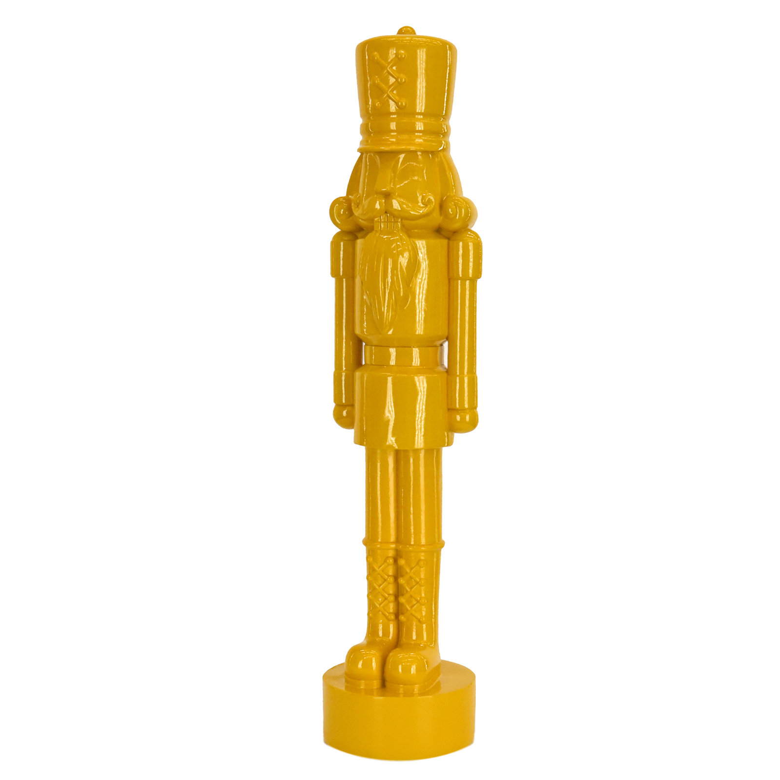 Nutcracker Christmas Decor, 18.00" H x 4.33" W x 5.12" D, Yellow