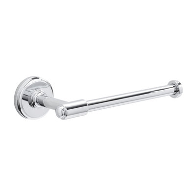 Piper Collection Toilet Paper Holder - 7-3/8" x 2 " Chrome - Mid-century Modern Bathroom Accessory