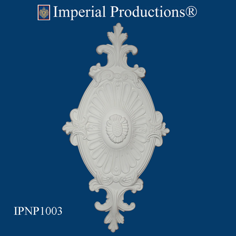 Médaillon de plafond H 24 po x l 12 po x P 1 1/2 po