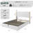 Full/Queen Size Lift-Up Storage Bed Frame, Upholstered with Diamond Tufted Wingback Headboard & Gold Trim, No Box Spring Needed-840723547-840723545