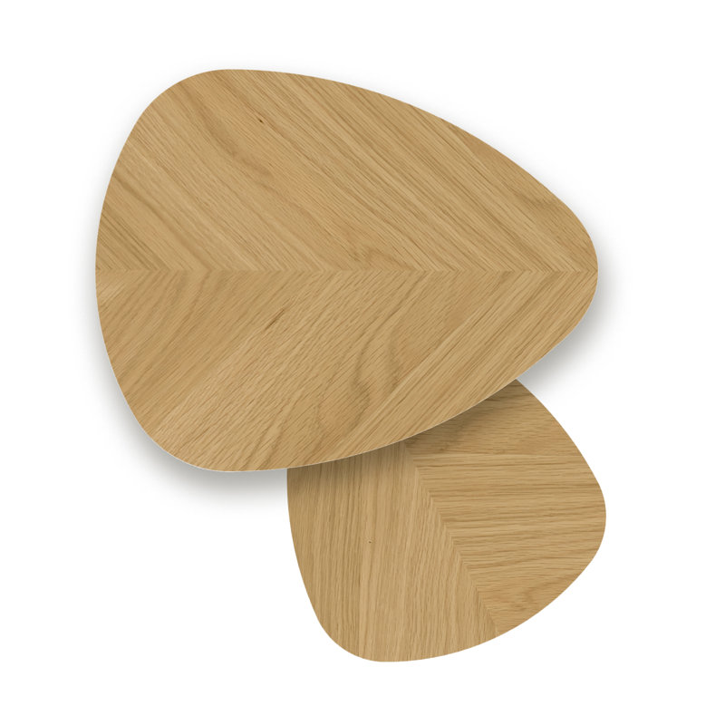 Como Oak Nest of 2 Tables