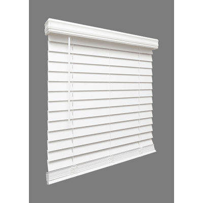 Symple Stuff Room Darkening 2.5-inch Faux Wood Horizontal/Venetian Blinds