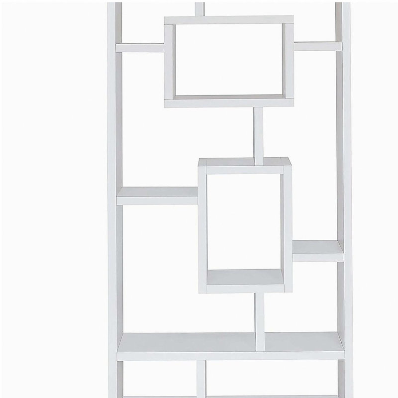 Bibliothèque blanche à 10 tablettes, Blanc