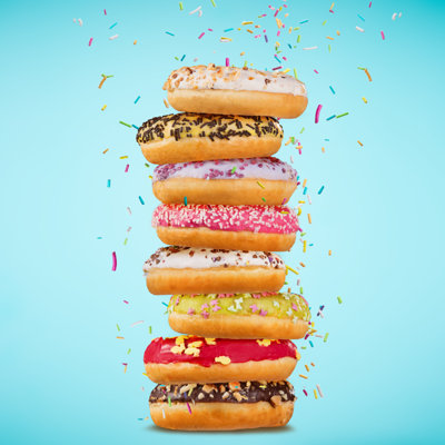 Tasty Doughnuts - Wrapped Canvas Print