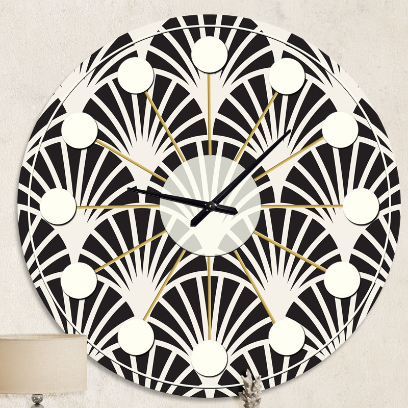 Horloge murale rétro Mid-Century, Moyenne