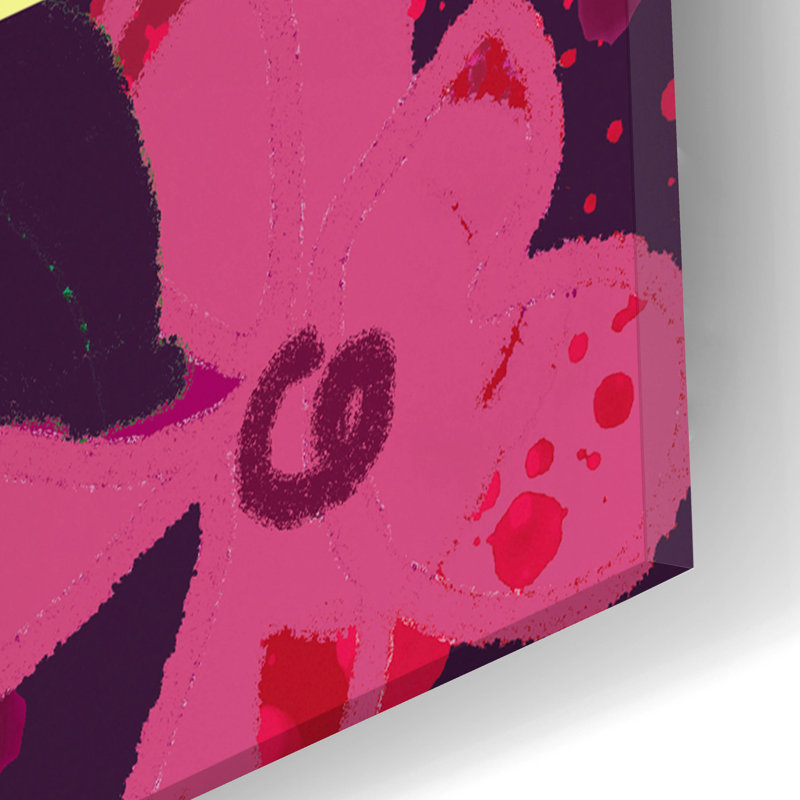 Art mural en verre lavande avec fruits par Holly McGee, H 24 po x l 16 po x P 0,2 po