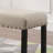 Fabric Dining Bench With Nailhead Trim, Tan-28959588
