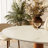 Mid-Century Modern Round Dining Table For 2-4 Stone Tabletop Solid Wood Pedestal Base-1642152166-1642152167