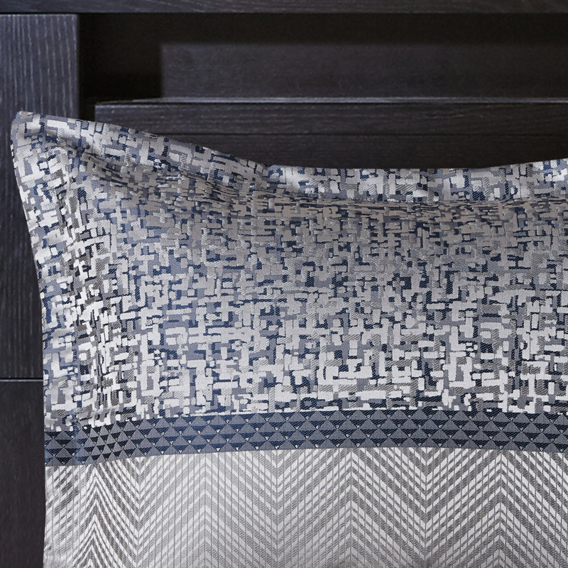 Édredon grand bleu marine 7 pièces - sommeil poli de luxe, Navy, Queen Comforter + 6 Additional Pieces