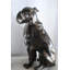 Sculpture de jardin bouledogue anglais en aluminium taille réelle Bold 22 po x 15 po x H 29 po
