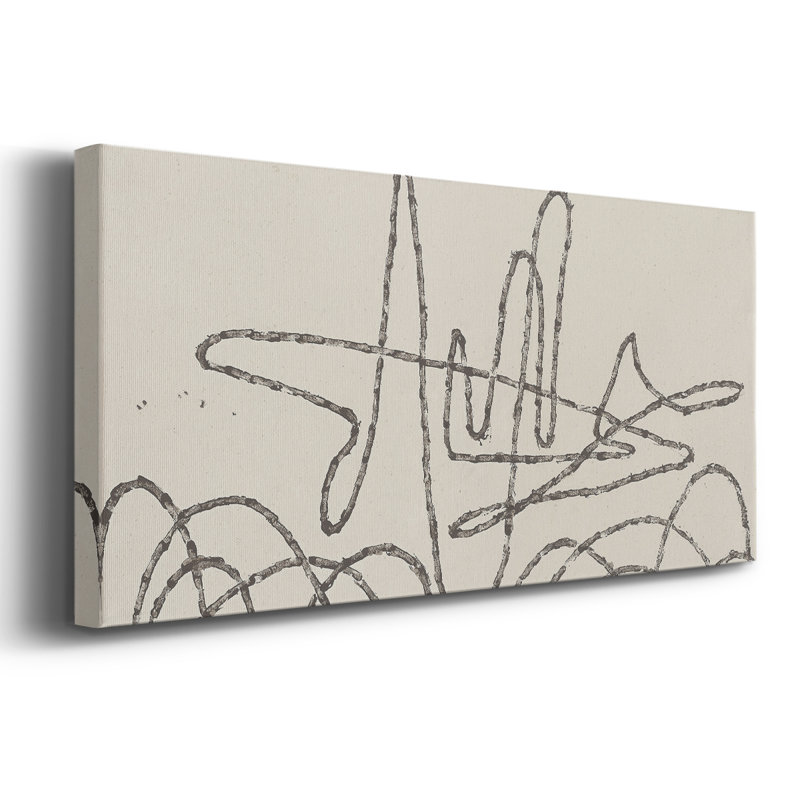 Série abstraite - CMVI - Toile tendue avec châssis - Prêt à accrocher, H 12 po x l 30 po