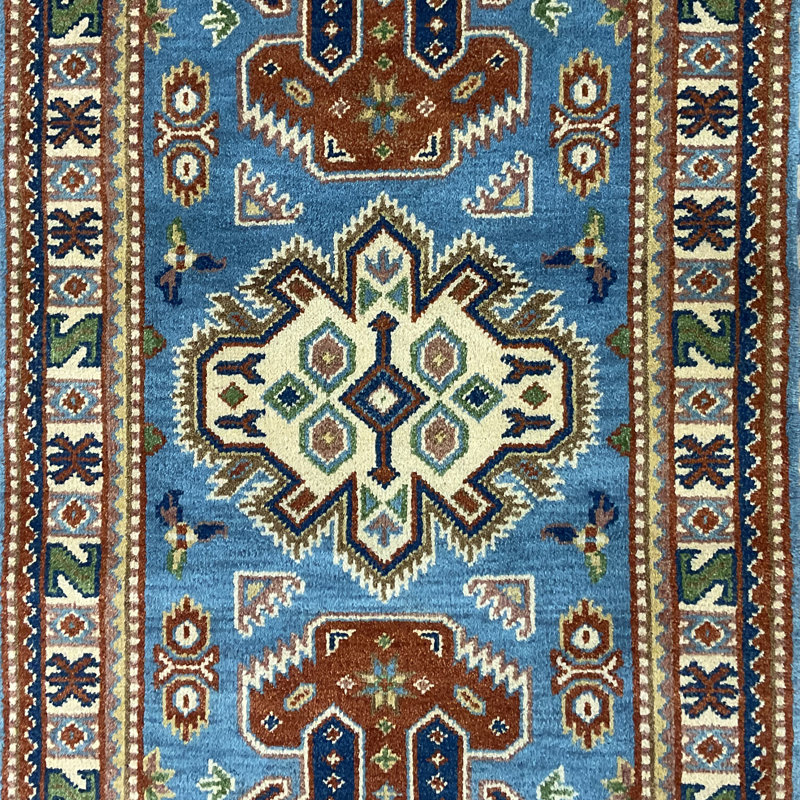  Handmade Kazak Wool Rug