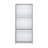47" Tall Three-Tier Ladder Bookcase White