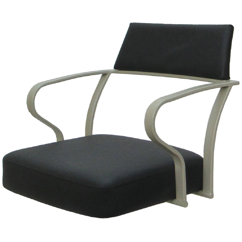 Tabouret pivotant très grand 34,00 po Jabria, Beige, Gris