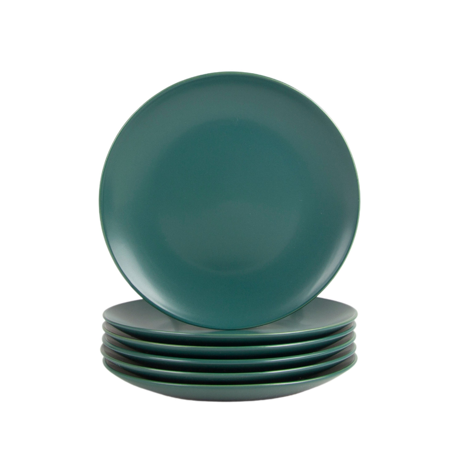 Wazee Matte 7.75" Salad Plate, Emerald Green