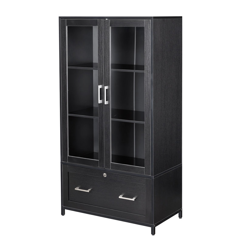Classeur de 29,53 po de largeur Miesner, Noir