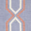 Tapis en laine / coton tissé à la main à plat Rodgers - mauve / orange-1214319750