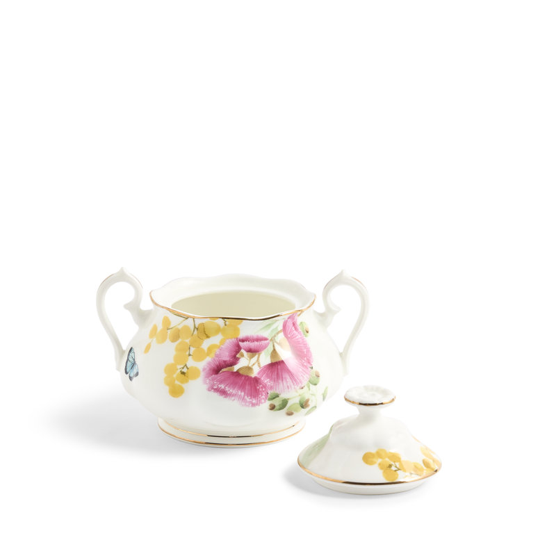 Royal Albert Miranda Kerr Australiana Teapot, Sugar, & Creamer Set