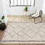 Tapis crème / gris Farnborough Moroccan Beni Souk-2055492032