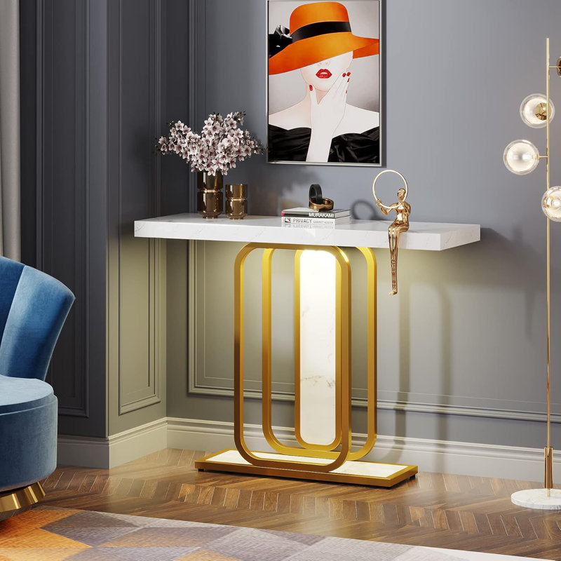 Leoh 41.33" Console Table with LED Lights