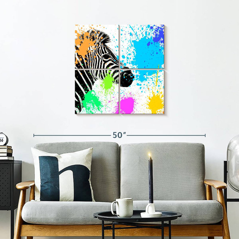 Brampt Zebra I, 26" H x 26" W