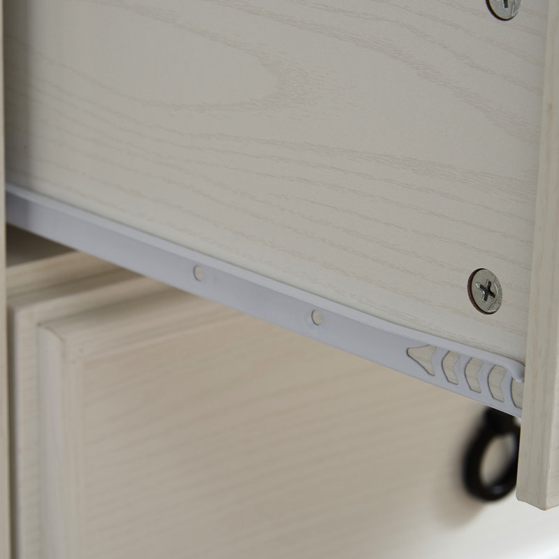 Commode blanche 6 - Option de rangement élégante avec charme rustique et quincaillerie de qualité