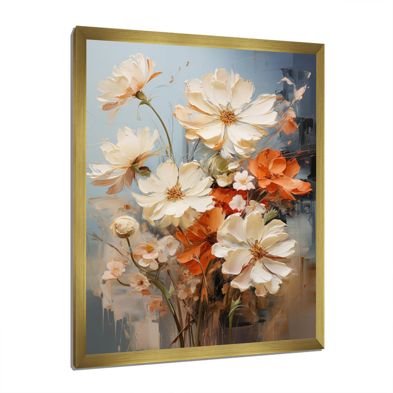 Impression romantique sur toile Caylim, Encadrement doré, H 32 po x l 24 po x P 1 po