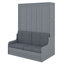 Grand lit escamotable / escamotable grand avec coussins moelleux luxueux-1885430572