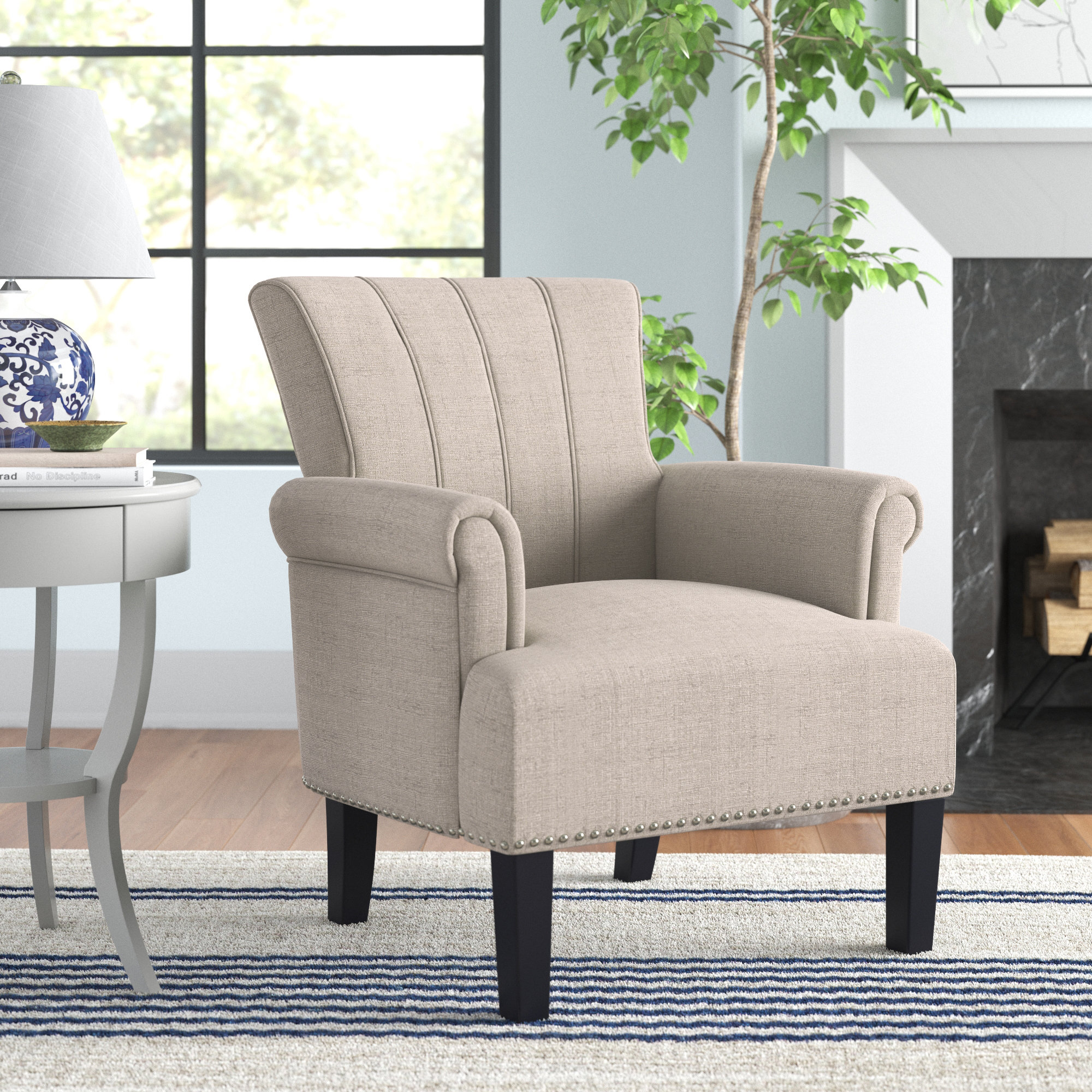 Three Posts™ Chatham Square Upholstered Armchair & Reviews | Wayfair