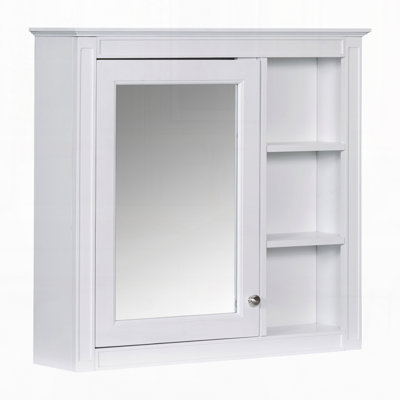 Wall Mounted Bathroom Storage Cabinet, Modern Bathroom Wall Cabinet with Mirror