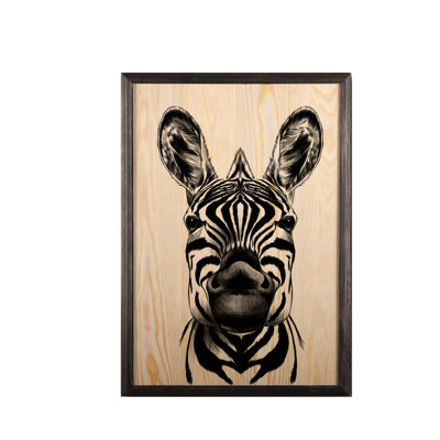 Perry Single Picture Frame Print on Wood