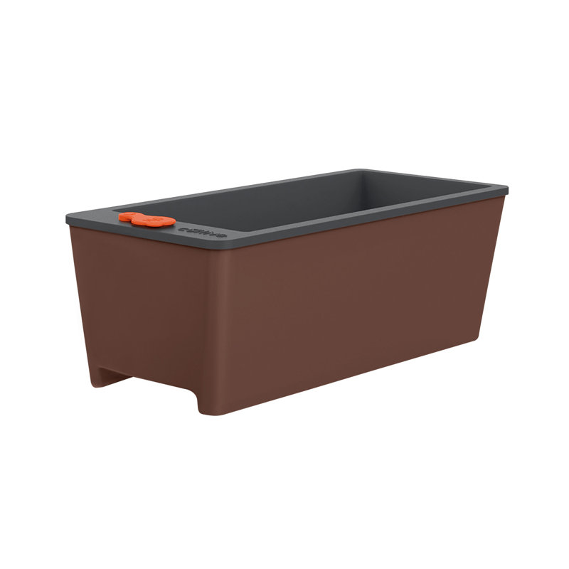 Self-Watering Planter Box, Brown