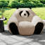 Chaises d'appoint Coanda Panda douillettes, conception en mousse moelleuse, style moderne pour la maison