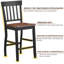Kimbrough Solid Wood Counter Stool
