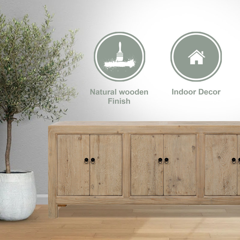Hibba 89'' W Solid Wood Buffet
