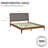 Bethelmie Solid Wood Upholstered Headboard Bed Frame-107443382-97285329