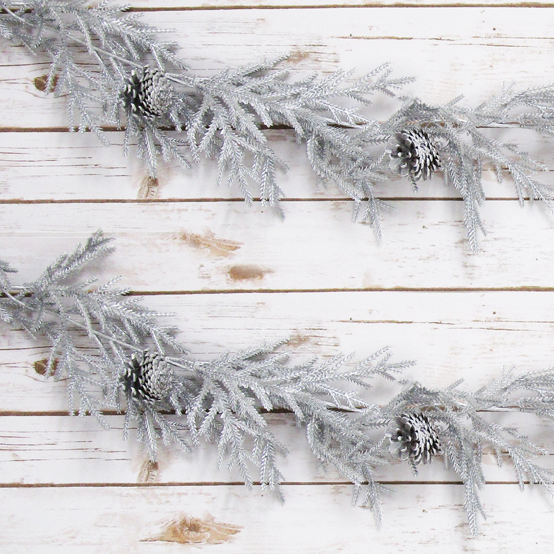 5' Holiday Luxury Cedar Pine Cone Garland The Holiday Aisle® Tree 