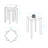 100% American Hardwood Square Stackable Stool 2-Pc Set