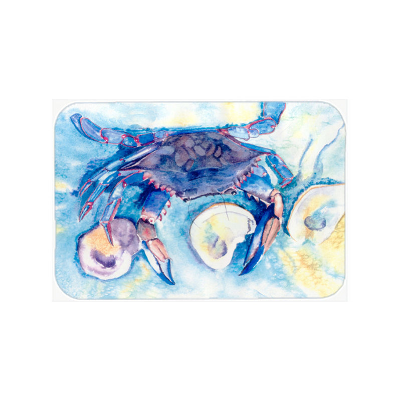 Planche à découper en verre trempé crabe