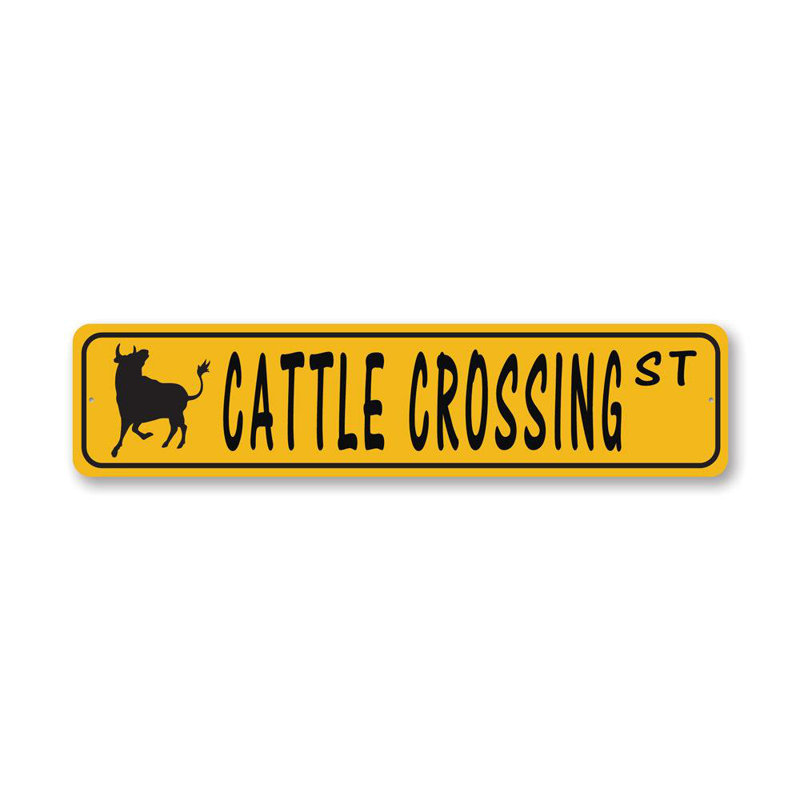Plaque de rue en aluminium, H 4 po x l 18 po x P 0,04 po