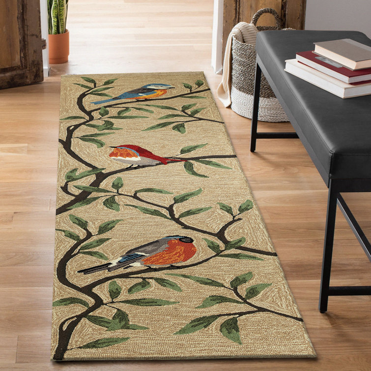 Snoqualmie Hand Tufted Floral Indoor / Outdoor Rug