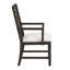 Chaise de salle à manger rembourrée Farmhouse avec pieds en bois