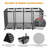 Yescom 65" Pool Toy Storage Large Rolling Cart Mesh Bin-110367195