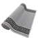 Custom Size Anti-Slip Machine Washable Low Profile Loop Pile Greek Key Border Gray Runner Rugs by Feet
