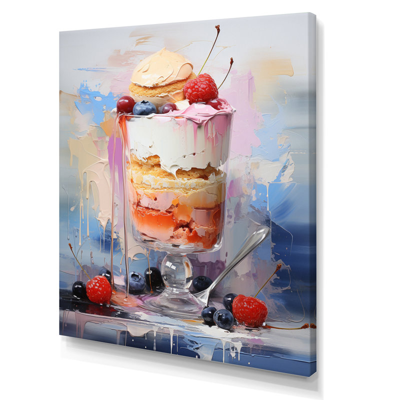 Adlene Dessert Food PopArt XI sur toile, H 20 po x l 12 po x P 1 po